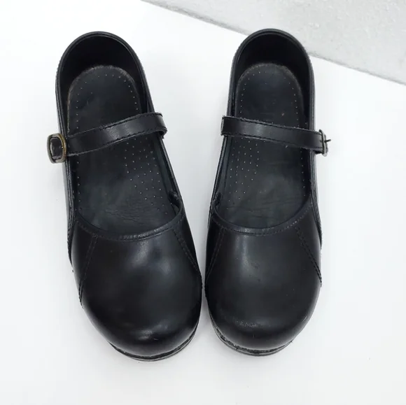 SANITA Leather Mary Jane Professional Clogs - Picture 3 of 16
